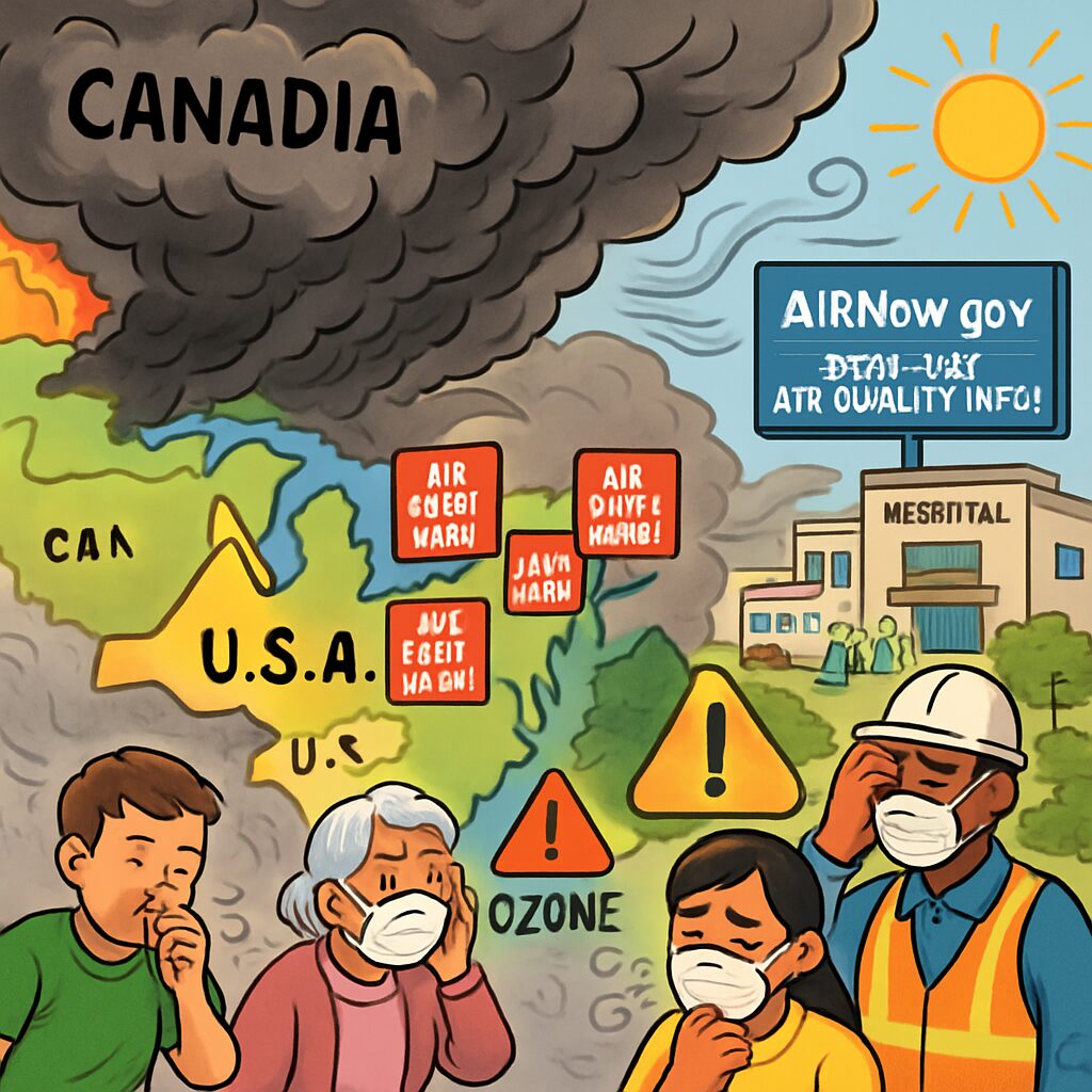 Clouds of smoke fill the skies as Canada wildfires rage - Herald Times