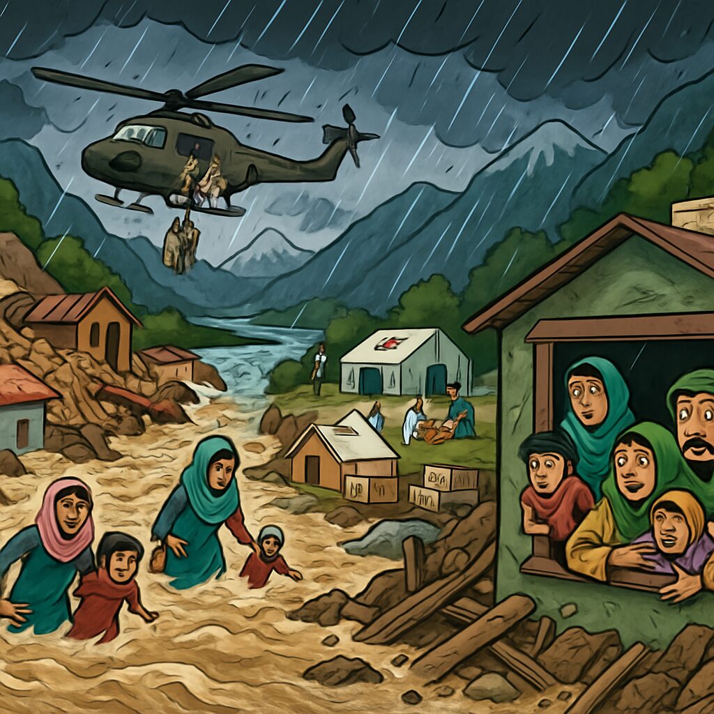 Flash floods kill more than 300 in Pakistan and Pakistan-administered ...