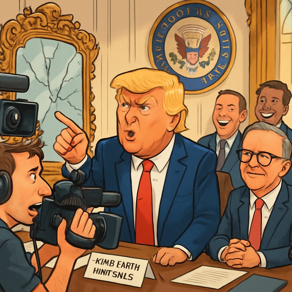 Donald Trump Scolds Camera Operator for Bumping 400-Year-Old Mirror ...