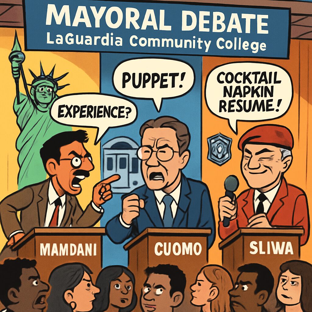 NYC mayoral candidates clash over Trump and political experience ...
