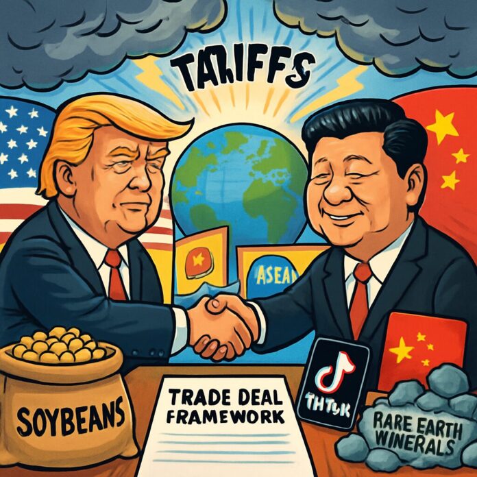 US and China agree framework of trade deal ahead of Trump-Xi meeting ...