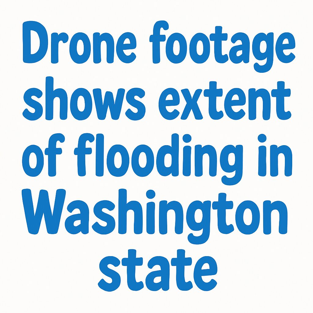 Drone footage shows extent of flooding in Washington state - Herald Times