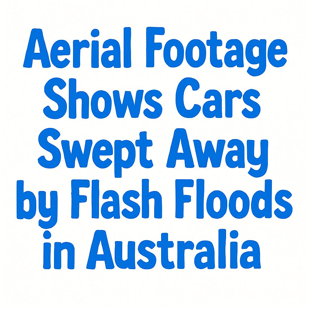 Aerial Footage Shows Cars Swept Away by Flash Floods in Australia ...