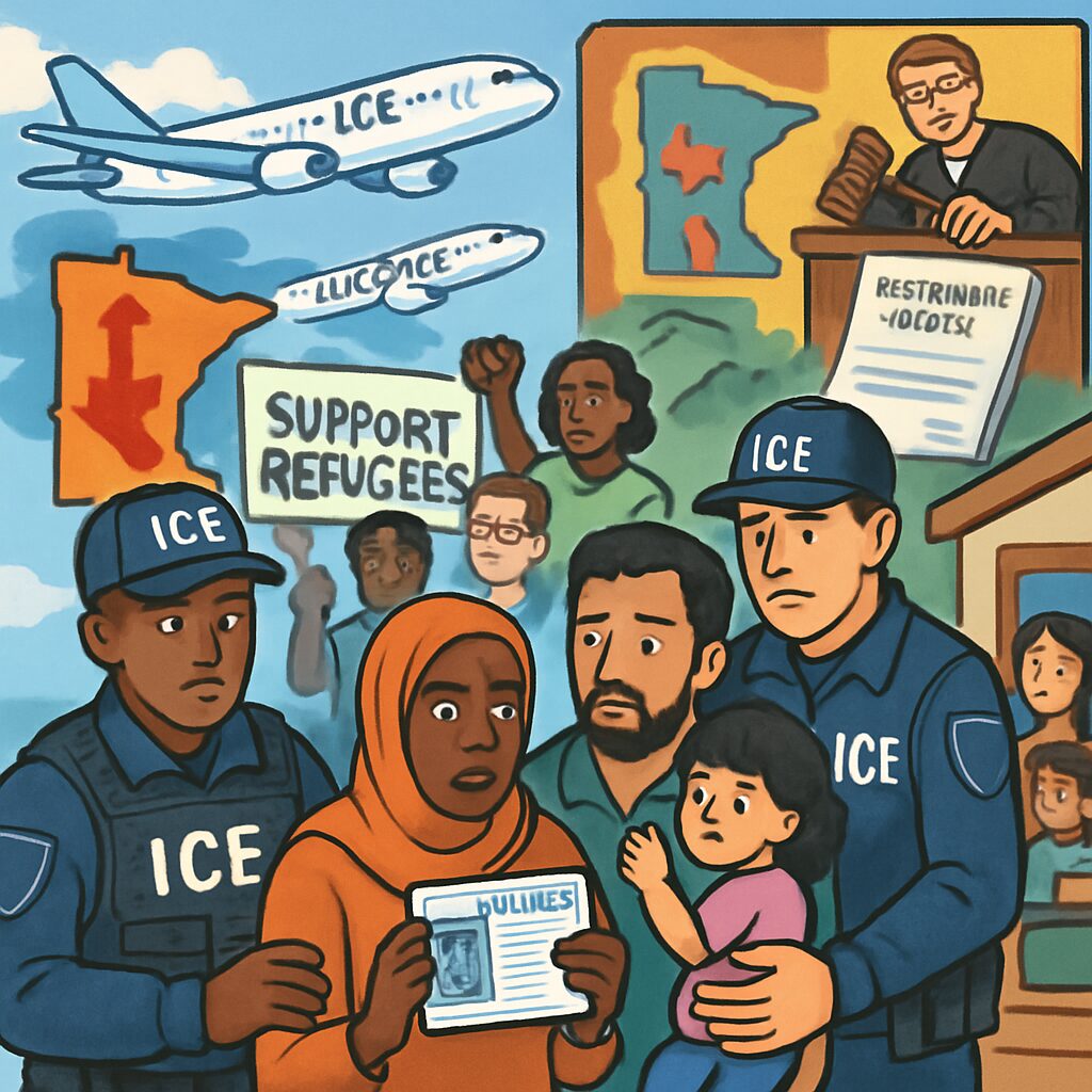 Immigration Rescue ICE Detains Refugees in Minnesota and Flies Them to Texas for ...