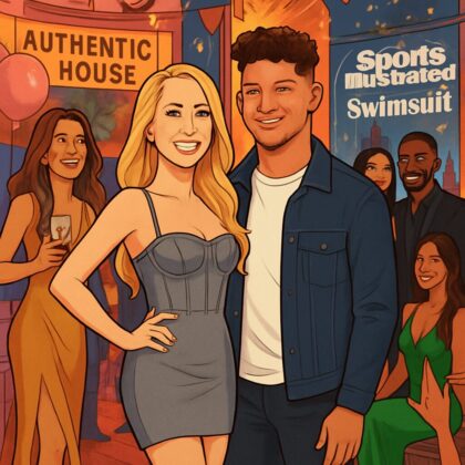 Brittany Mahomes celebrates Sports Illustrated Swimsuit cover in corset